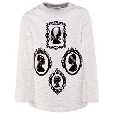 Dolce & Gabbana Kids'  White Silhouettes Sweatshirt