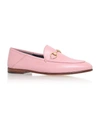 Gucci Brixton Leather Collapsible Loafers In Pale+pink