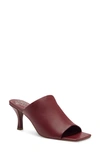 Vince Camuto Women's Arlinala Square-toe Slide Dress Sandals Women's Shoes In New Burgundy