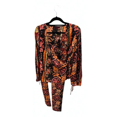 Pre-owned Kenzo Silk Jumpsuit In Multicolour