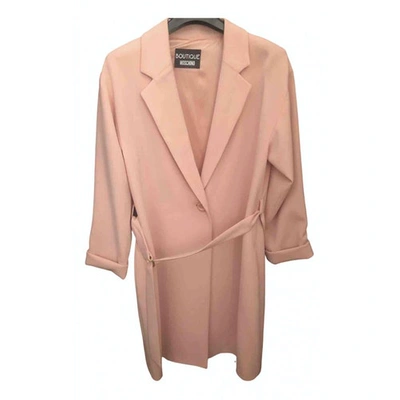 Pre-owned Moschino Pink Cotton Coat