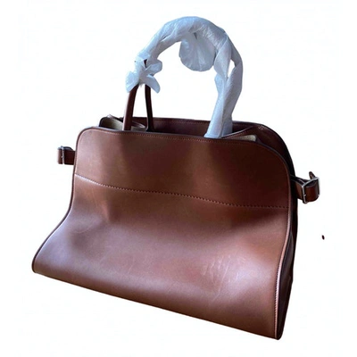 Pre-owned The Row Margaux Brown Leather Handbag