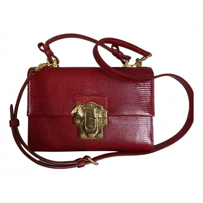 Pre-owned Dolce & Gabbana Leather Crossbody Bag In Red