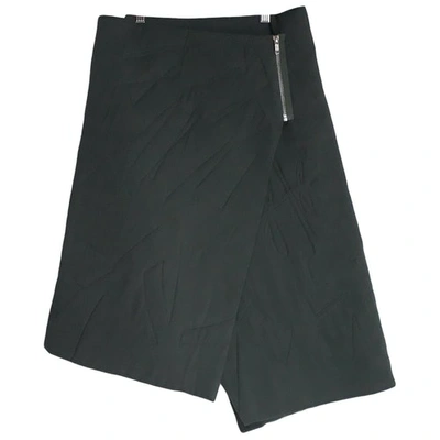 Pre-owned Christian Wijnants Silk Mid-length Skirt In Green