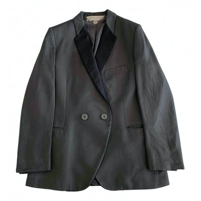 Pre-owned Stella Mccartney Wool Blazer In Anthracite