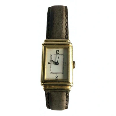 Pre-owned Saint Laurent Gold Gold Plated Watch