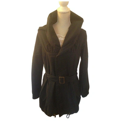 Pre-owned Guess Coat In Black