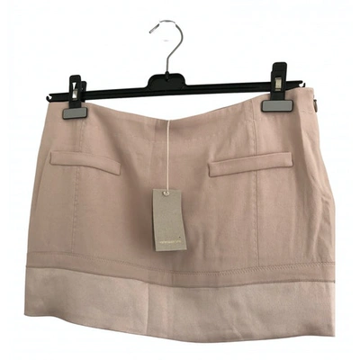 Pre-owned Vanessa Bruno Wool Mini Skirt In Pink