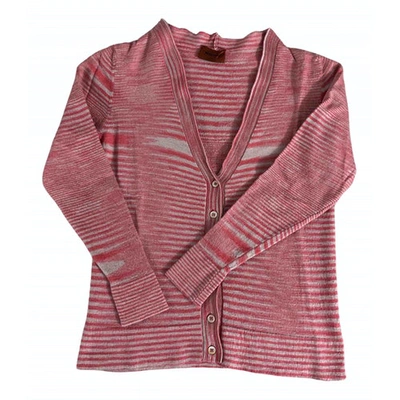 Pre-owned Missoni Cashmere Cardigan In Red