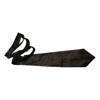 Pre-owned Cerruti 1881 Silk Tie In Black