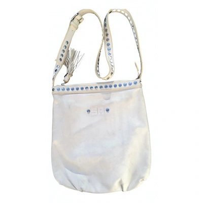 Pre-owned Sonia Rykiel Leather Crossbody Bag In White