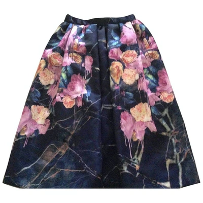 Pre-owned Msgm Mid-length Skirt In Multicolour