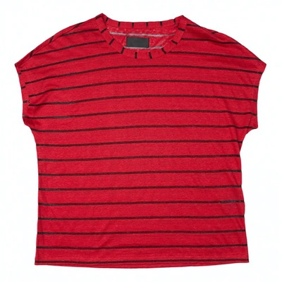 Pre-owned Rta Linen Top In Red