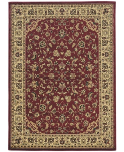Km Home Closeout!  Umbria 953 7'9" X 11' Area Rug In Burgundy