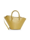 Little Liffner Women's Small Tulip Leather Tote In Olive