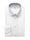 Eton Men's Contrast Contemporary-fit Cotton Dress Shirt In White