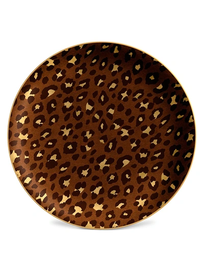L'objet Leopard 24k Gold & Porcelain Charger Platter