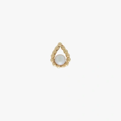 Anissa Kermiche 9k Yellow Gold Drop Pearl Earring