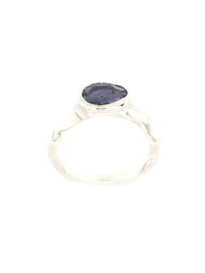 Rosa Maria Stone Embellished Ring In Silver