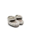 Mou Babies' Shearling-lined Boots In Grey