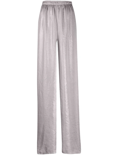 Alchemy Metallic Wide-leg Trousers In Grey