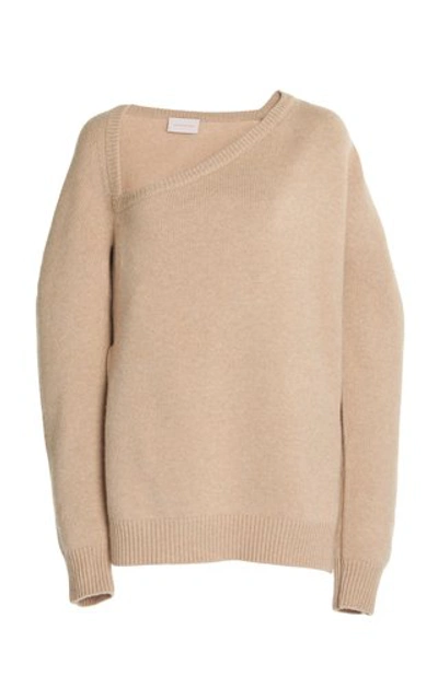 Christopher Kane Open-neck Wool And Cashmere Sweater In Red