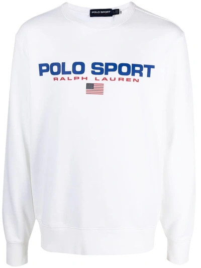 Polo Ralph Lauren Logo-print Sweatshirt In White