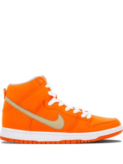 Nike Dunk High Pro Sb Sneakers In Orange