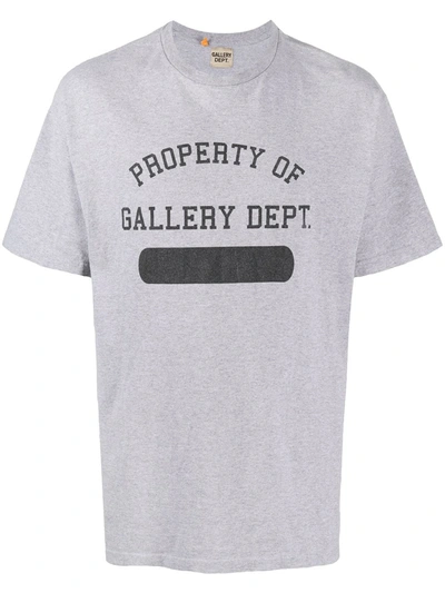 Gallery Dept. Logo Print T-shirt In Grey