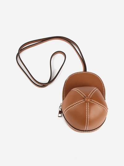 Jw Anderson Brown Nano Cap Leather Mini Bag