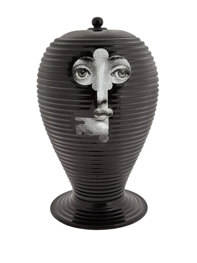 Fornasetti Jar By "bitossi Ceramiche" In Black
