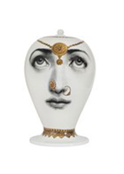 Fornasetti Bollywood Ceramic Bowl In White