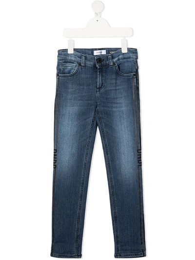 Dondup Kids' George Straight-leg Jeans In Blue