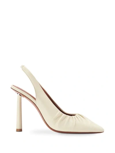 Fenty Don't Be Square 105mm Slingback Shoes In White