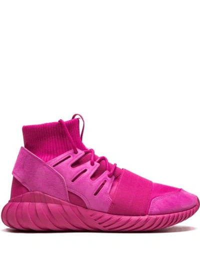 Adidas Originals Tubular Doom Primeknit Sneakers In Pink