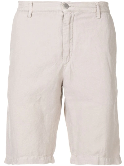 Massimo Alba Vela Linen-cotton Blend Shorts In Brown