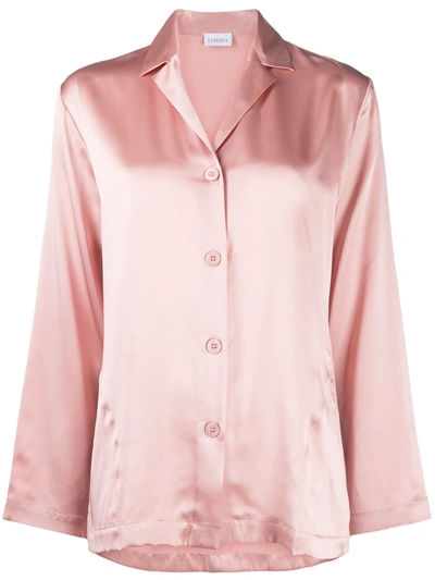 La Perla Powder Pink Silk Two-piece Pyjama Set