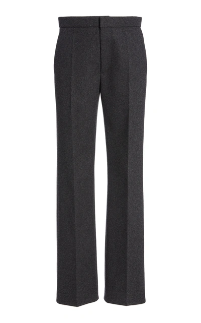 Marc Jacobs Women's Mã©lange Felt Straight-leg Pants In Grey