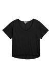 Rag & Bone The Gaia Organic Pima Cotton T-shirt In Black