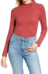 Free People The Rickie Mock Neck T-shirt In Wild Country