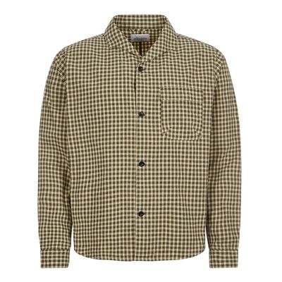 Albam Mile Shirts - Beige Check In Neutral