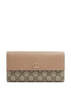 Gucci Gg Marmont Continental Wallet In Neutrals