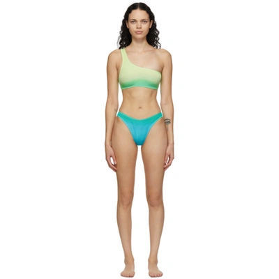 Bound By Bond-eye Green & Blue 'the Samira' Bikini In Poolside