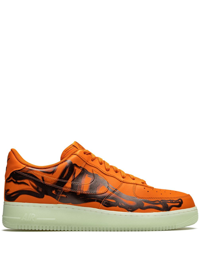 Nike Air Force 1 Low "orange Skeleton" Sneakers