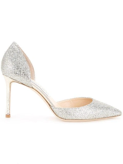 Jimmy Choo Esther Pumps In Metallic