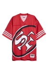 Mitchell & Ness Kids' Nfl Big Face V-neck Mesh Jersey In 49ers