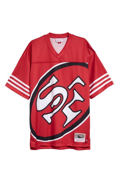 Mitchell & Ness Kids' Nfl Big Face V-neck Mesh Jersey In 49ers