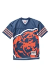 Mitchell & Ness Kids' Nfl Big Face V-neck Mesh Jersey In Bears