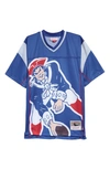 Mitchell & Ness Kids' Nfl Big Face V-neck Mesh Jersey In Patriots