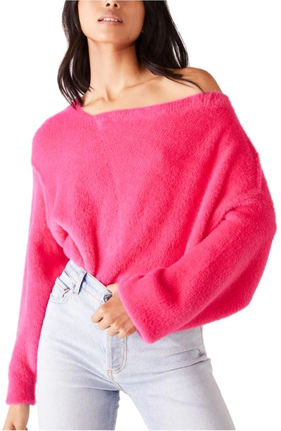 Free People Star Sign Pullover In Pink Firework